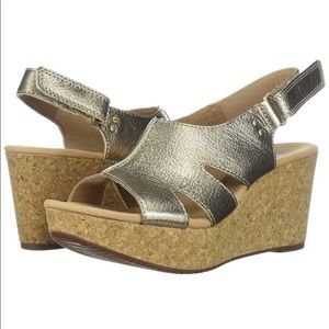 NIB Clarks Annadel Bari Platform Wedge Sandal